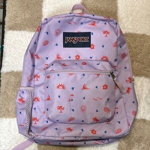 JanSport Kids' Lavender Backpack with Beach Red Accents